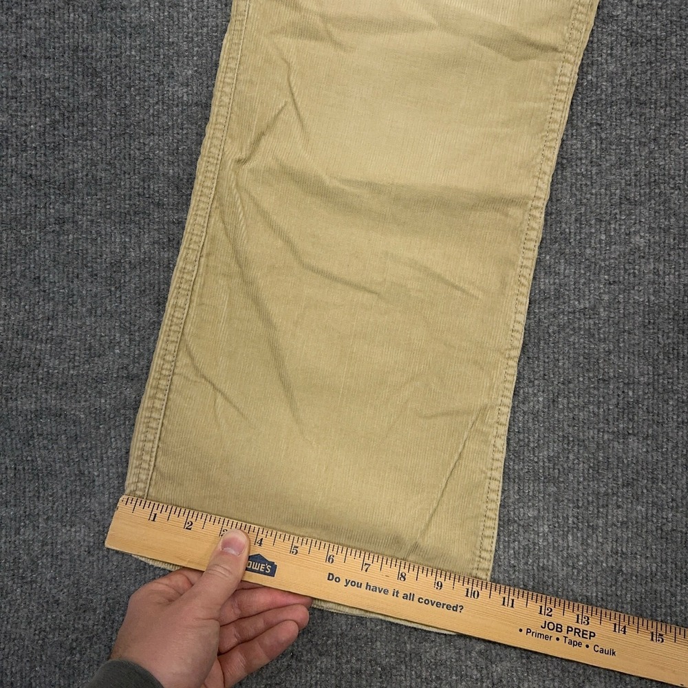 Vintage Polo Ralph Lauren Corduroy Pants Mens 40x30 Khaki Tan Bootcut Wide NEW - Picture 3 of 11